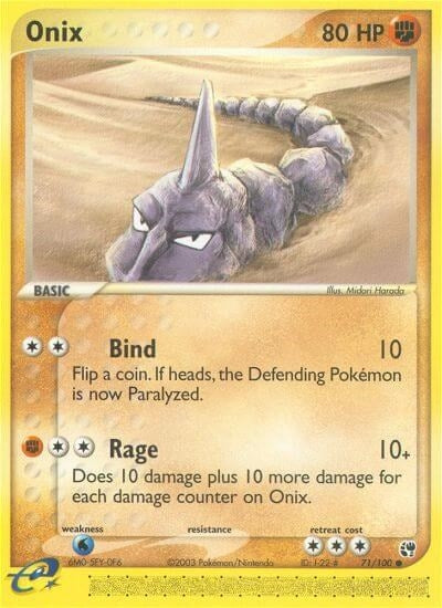Image for Onix (71/100) [Sandstorm] - Pokemon