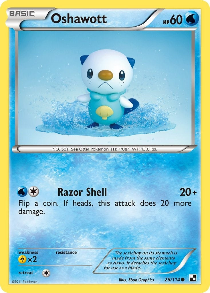 Image for Oshawott (28) (28/114) [Black and White] - Pokemon