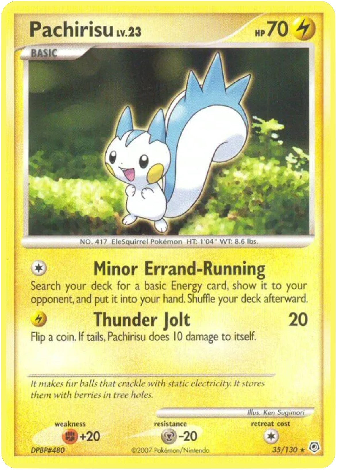 Image for Pachirisu (35/130) [Diamond and Pearl] - Pokemon