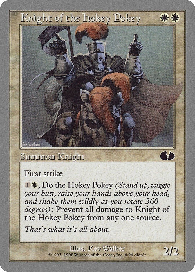 Image for Knight of the Hokey Pokey (6) [Unglued] - Magic: The Gathering