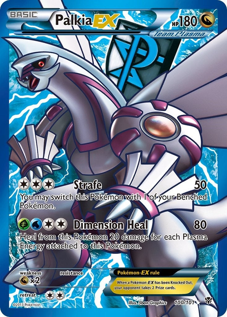Image for Palkia EX (Team Plasma) (100 Full Art) (100/101) [Plasma Blast] - Pokemon