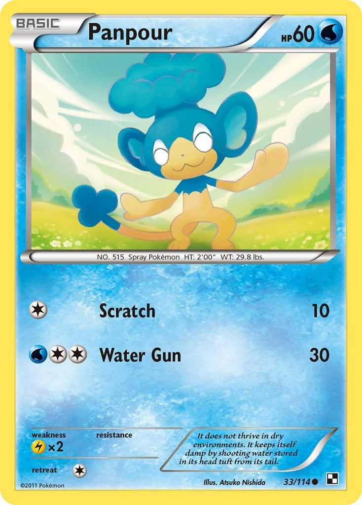 Image for Panpour (33/114) [Black and White] - Pokemon