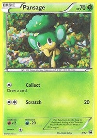 Image for Pansage (002/012) [McDonald's Promos 2012] - Pokemon