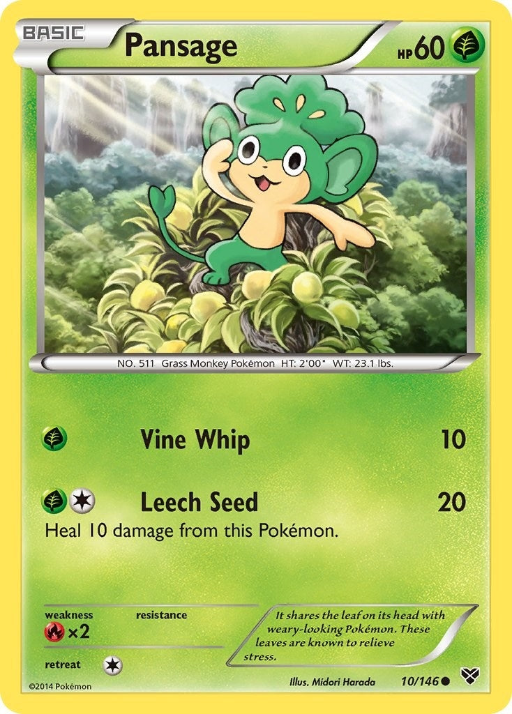 Image for Pansage (10/146) [XY Base Set] - Pokemon
