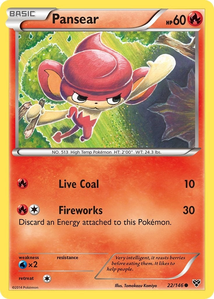 Image for Pansear (22/146) [XY Base Set] - Pokemon