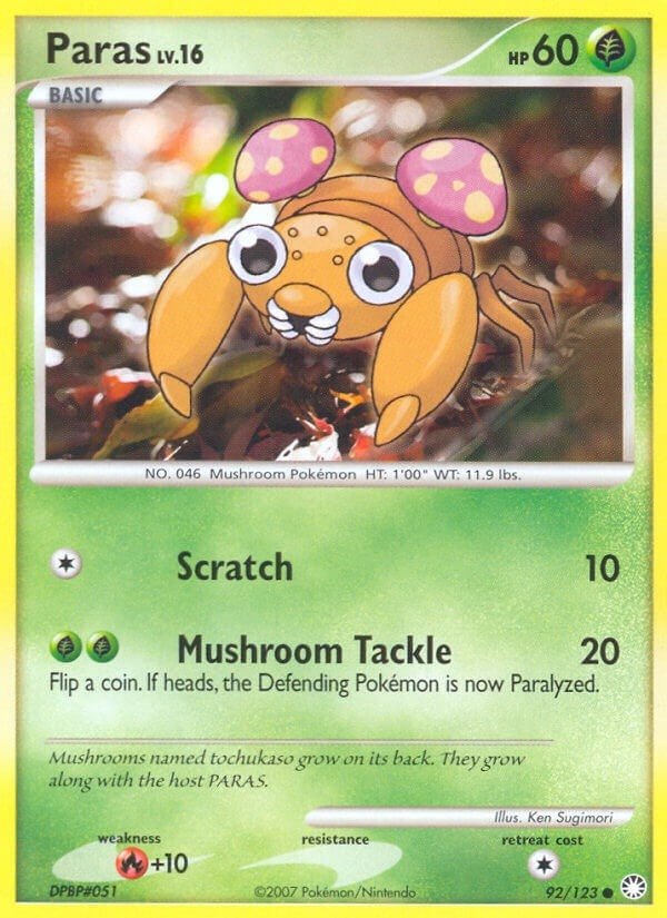 Image for Paras (92/123) [Mysterious Treasures] - Pokemon