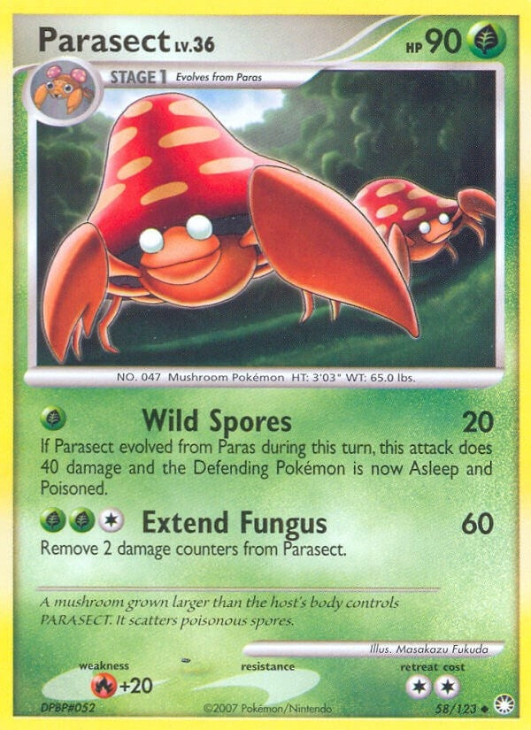 Image for Parasect (58/123) [Mysterious Treasures] - Pokemon