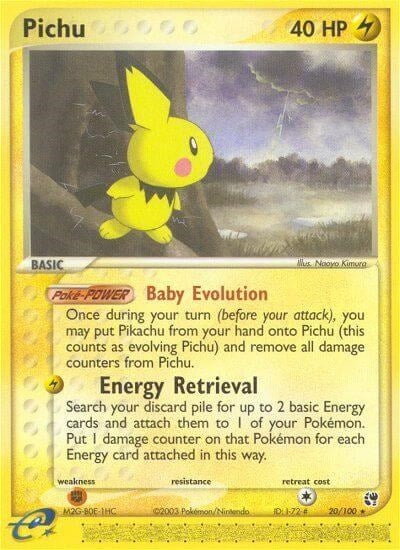 Image for Pichu (20/100) [Sandstorm] - Pokemon