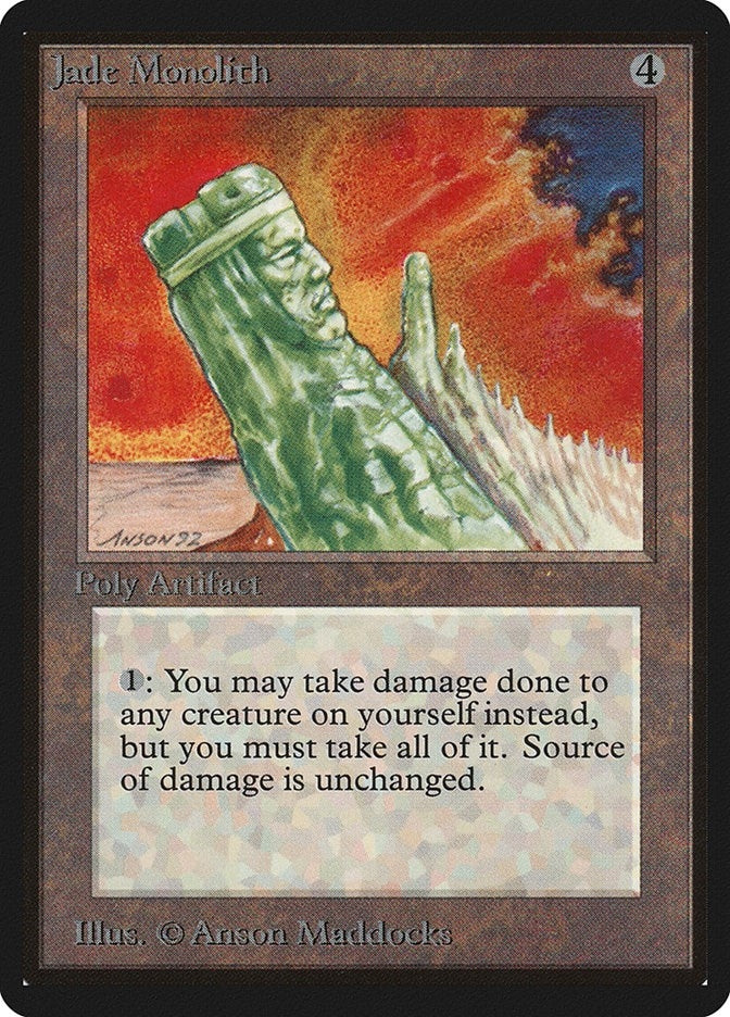 Image for Jade Monolith [Beta Edition] - Magic: The Gathering