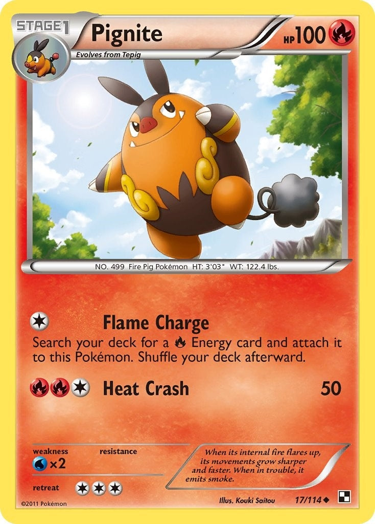 Image for Pignite (17) (17/114) [Black and White] - Pokemon