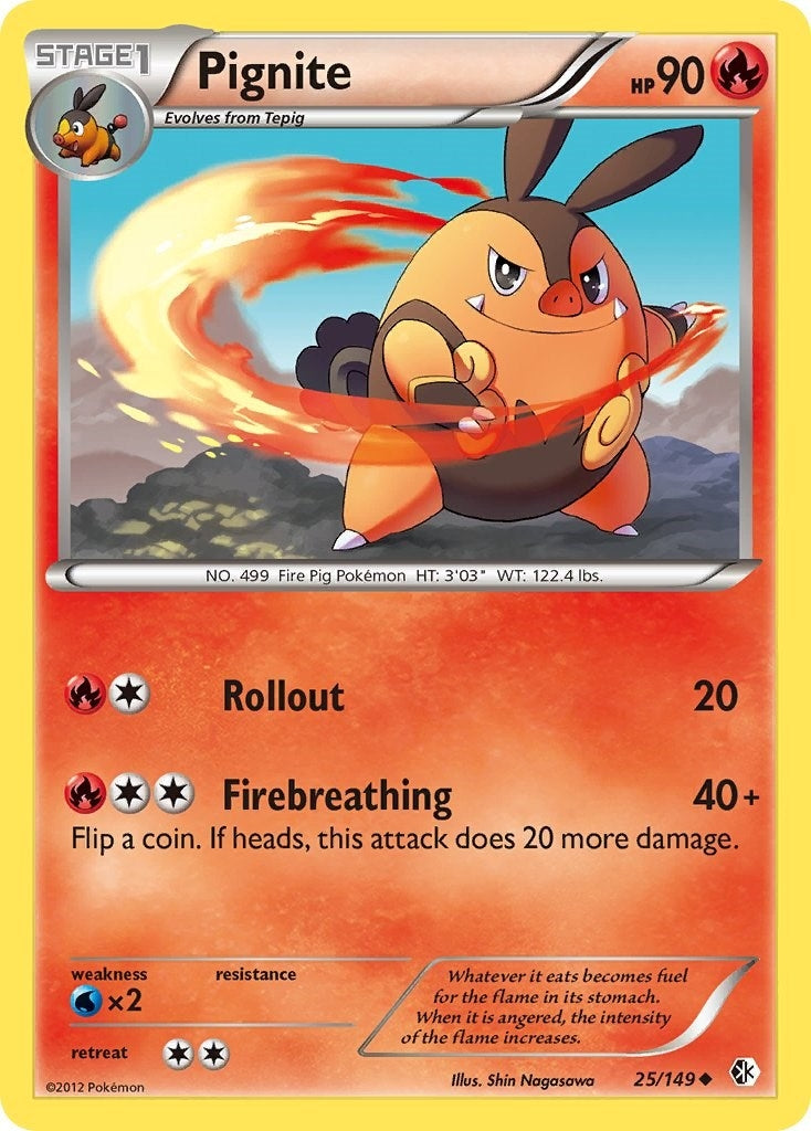 Image for Pignite (25/149) [Boundaries Crossed] - Pokemon