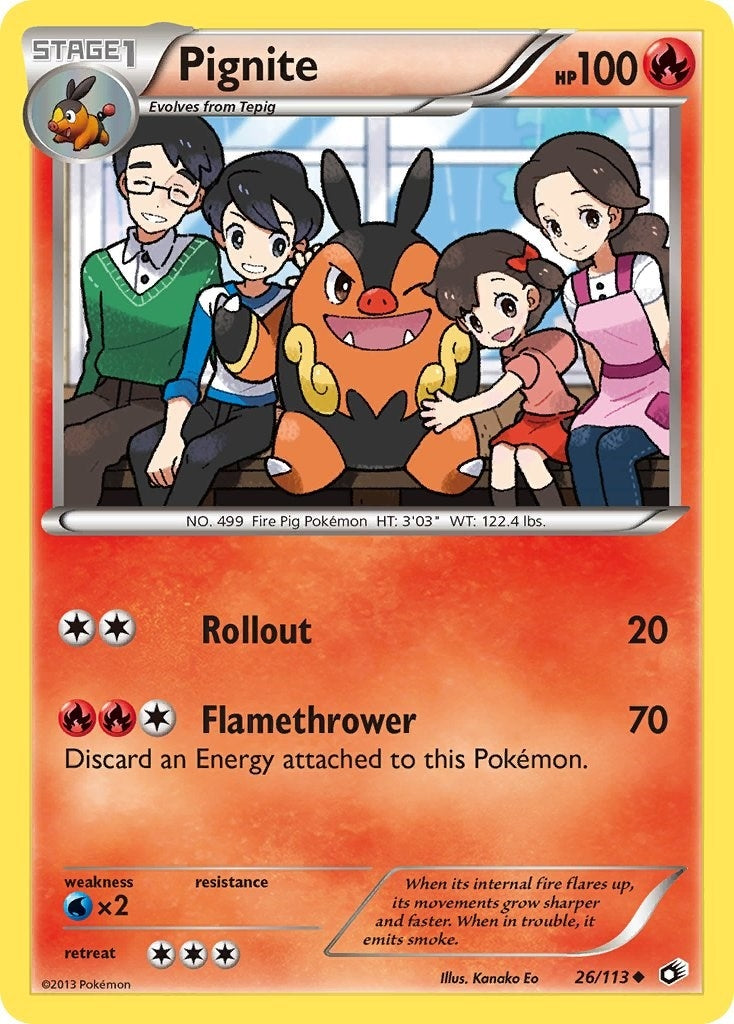Image for Pignite (26/113) [Legendary Treasures] - Pokemon