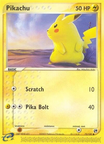 Image for Pikachu (72/100) [Sandstorm] - Pokemon