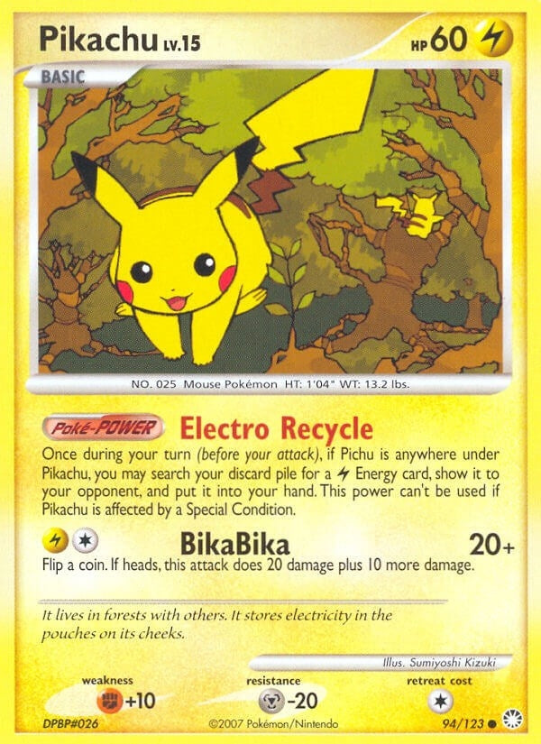 Image for Pikachu (94/123) [Mysterious Treasures] - Pokemon
