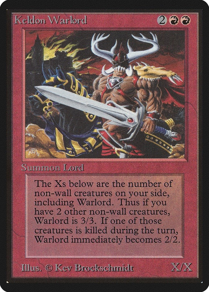 Image for Keldon Warlord [Beta Edition] - Magic: The Gathering