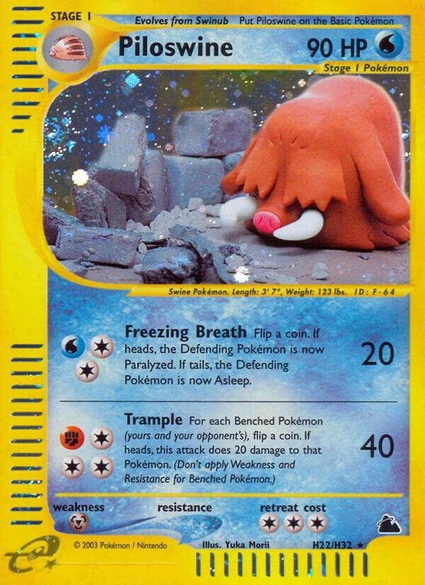 Image for Piloswine (H22) (H22/H32) [Skyridge] - Pokemon