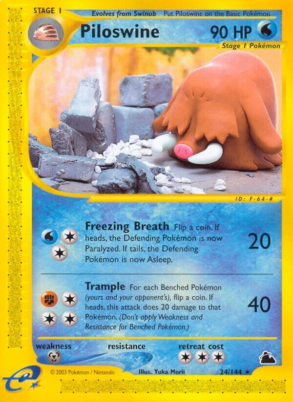 Image for Piloswine (24) (024/144) [Skyridge] - Pokemon