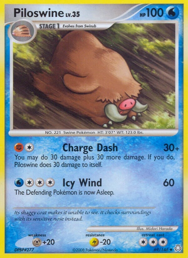 Image for Piloswine (69/146) [Legends Awakened] - Pokemon