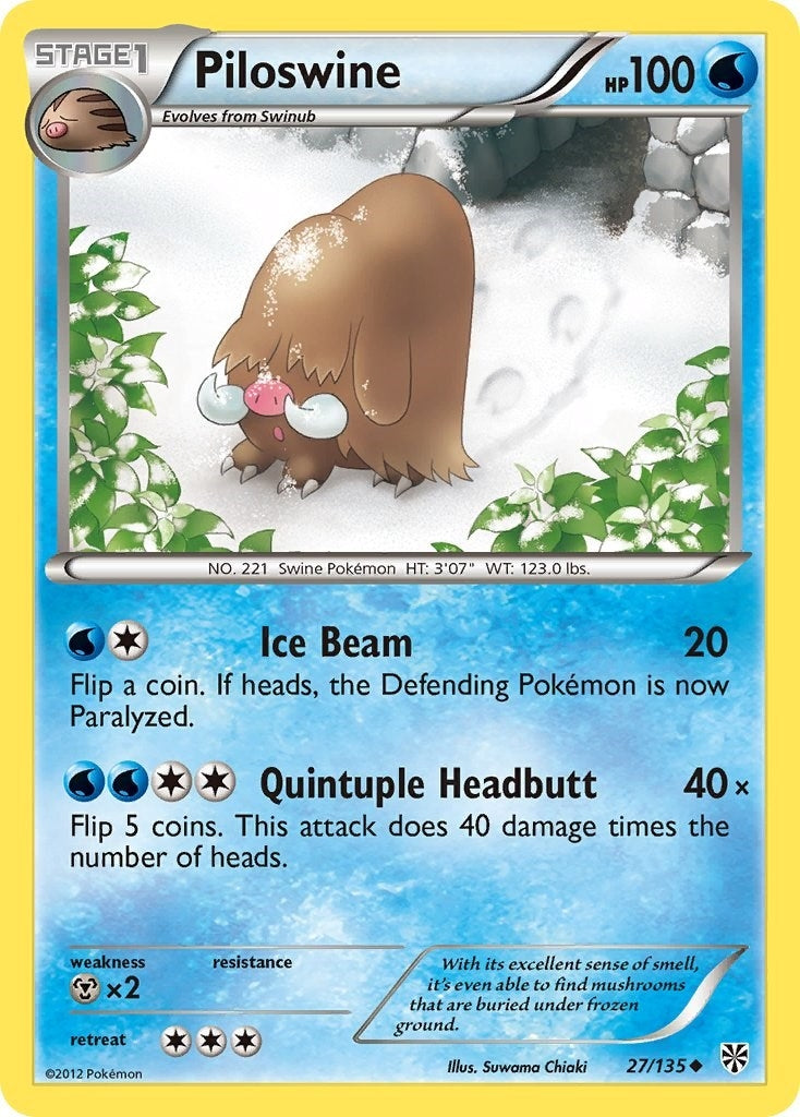 Image for Piloswine (27/135) [Plasma Storm] - Pokemon