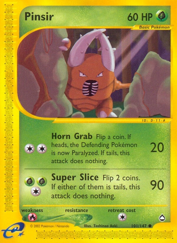 Image for Pinsir (101/147) [Aquapolis] - Pokemon