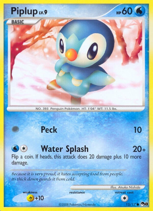 Image for Piplup (015/017) [POP Series 8] - Pokemon
