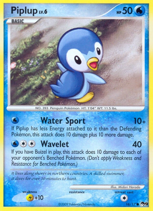 Image for Piplup (016/017) [POP Series 9] - Pokemon