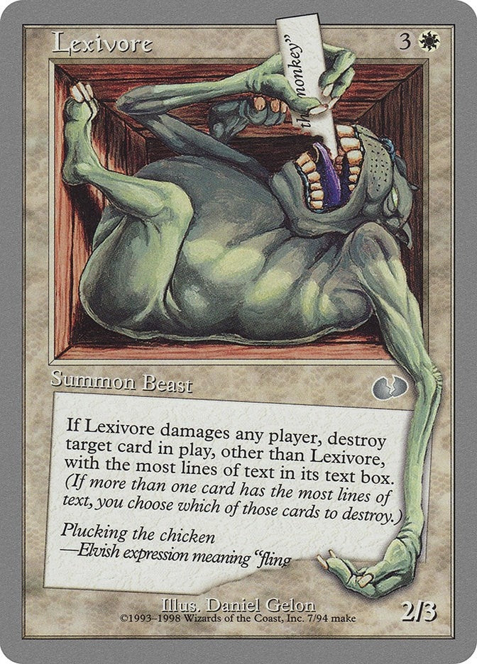 Image for Lexivore (7) [Unglued] - Magic: The Gathering
