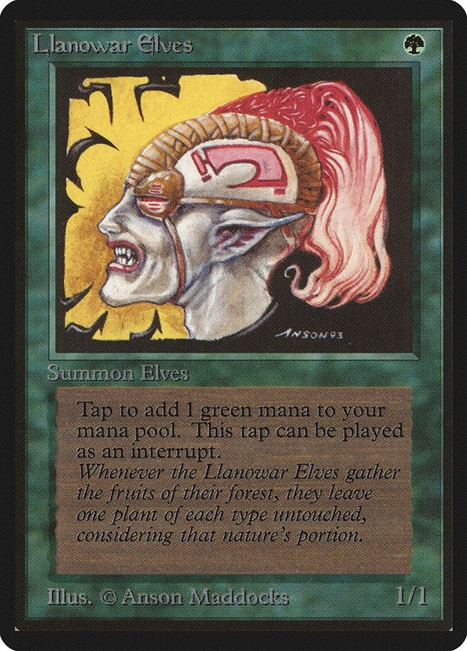 Image for Llanowar Elves [Beta Edition] - Magic: The Gathering