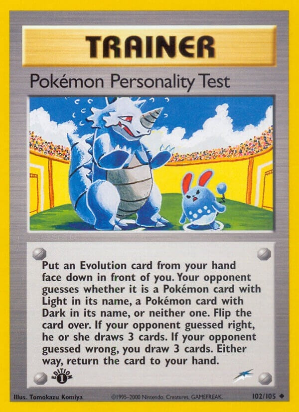 Image for Pokemon Personality Test (102/105) [Neo Destiny] - Pokemon