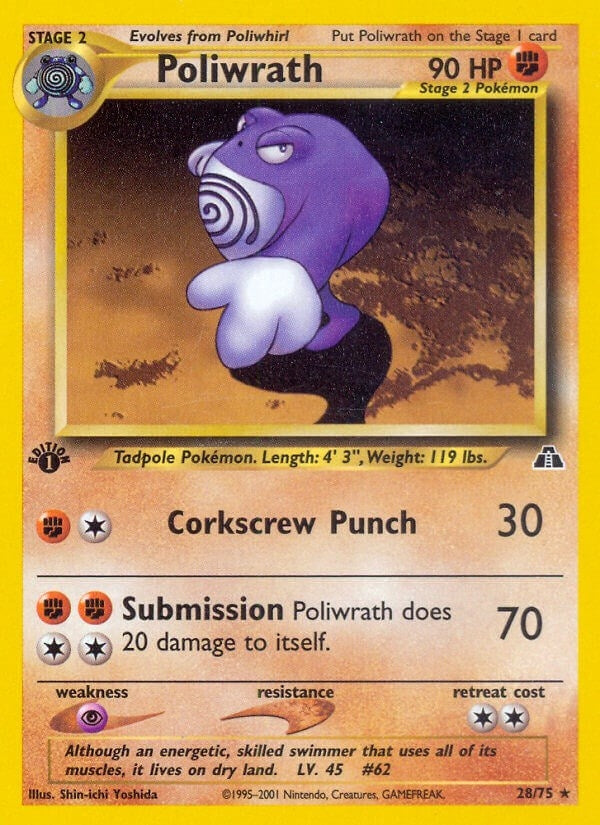 Image for Poliwrath (28) (28/75) [Neo Discovery] - Pokemon