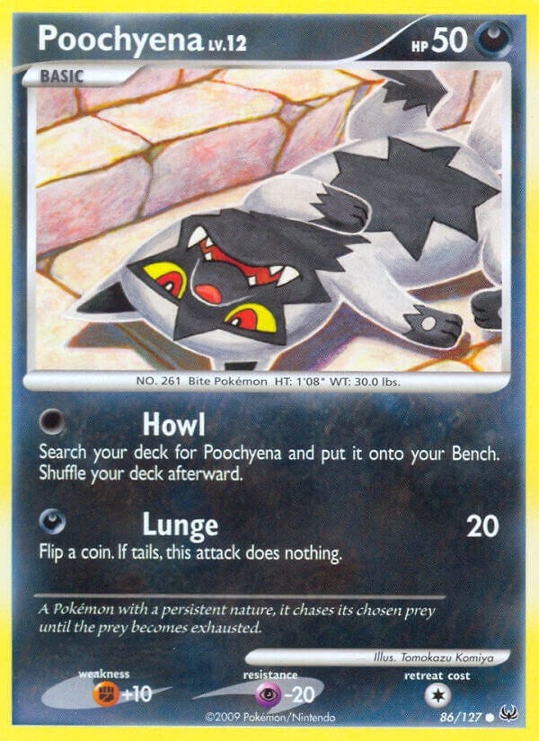 Image for Poochyena (86/127) [Platinum] - Pokemon