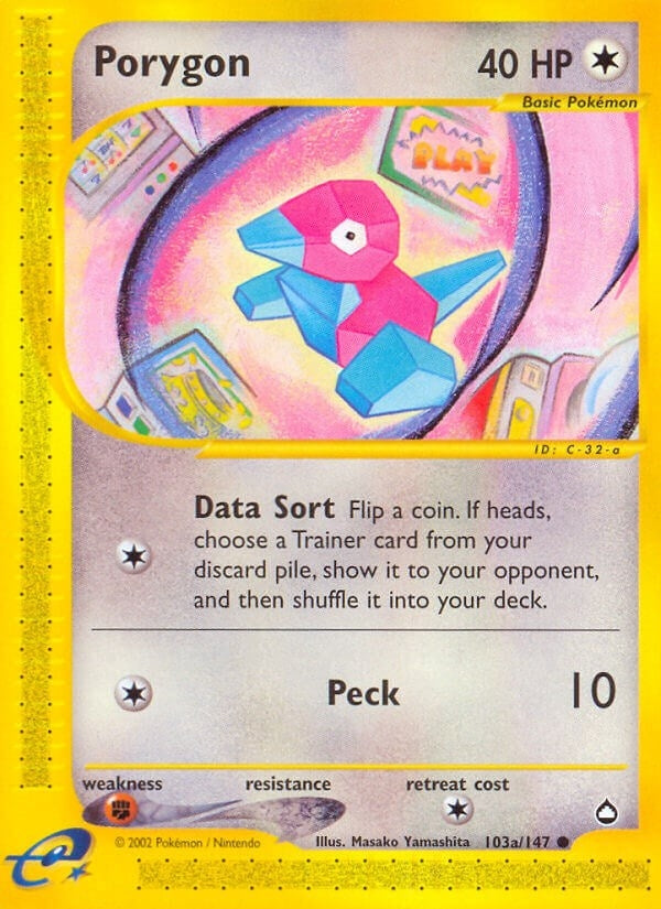 Image for Porygon (103a) (103a/147) [Aquapolis] - Pokemon