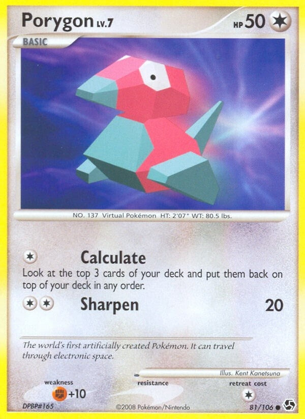 Image for Porygon (81/106) [Great Encounters] - Pokemon