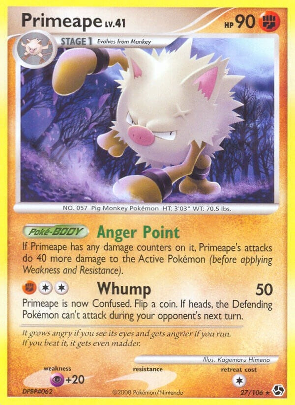 Image for Primeape (27/106) [Great Encounters] - Pokemon