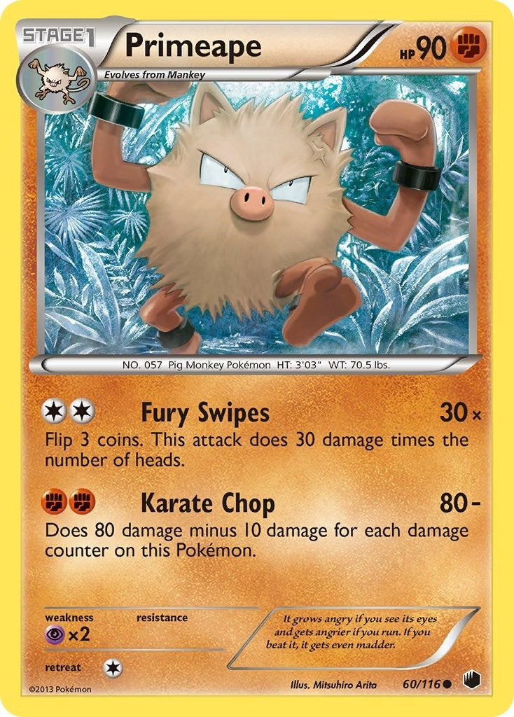 Image for Primeape (60/116) [Plasma Freeze] - Pokemon