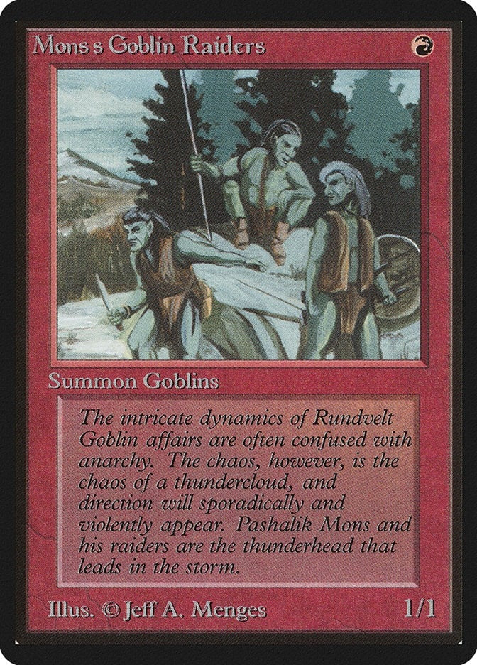 Image for Mons's Goblin Raiders [Beta Edition] - Magic: The Gathering