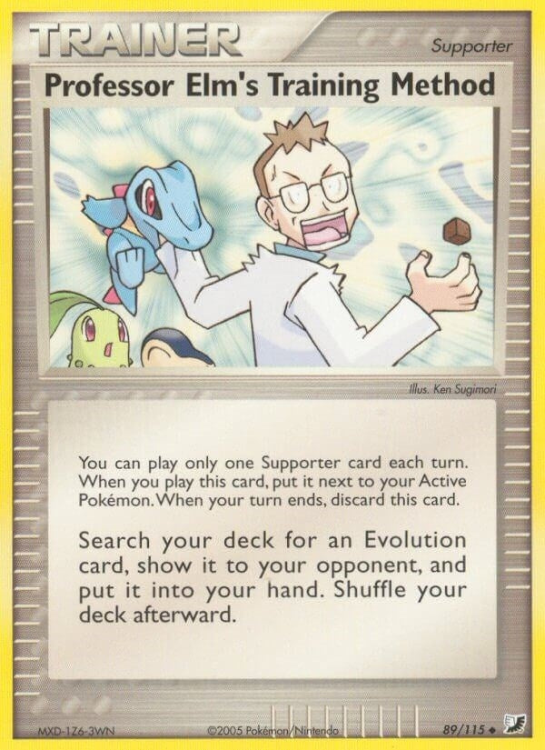 Image for Professor Elm's Training Method (89/115) [Unseen Forces] - Pokemon
