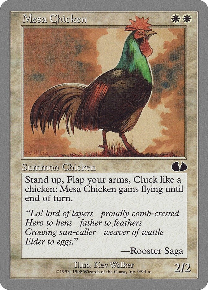 Image for Mesa Chicken (9) [Unglued] - Magic: The Gathering