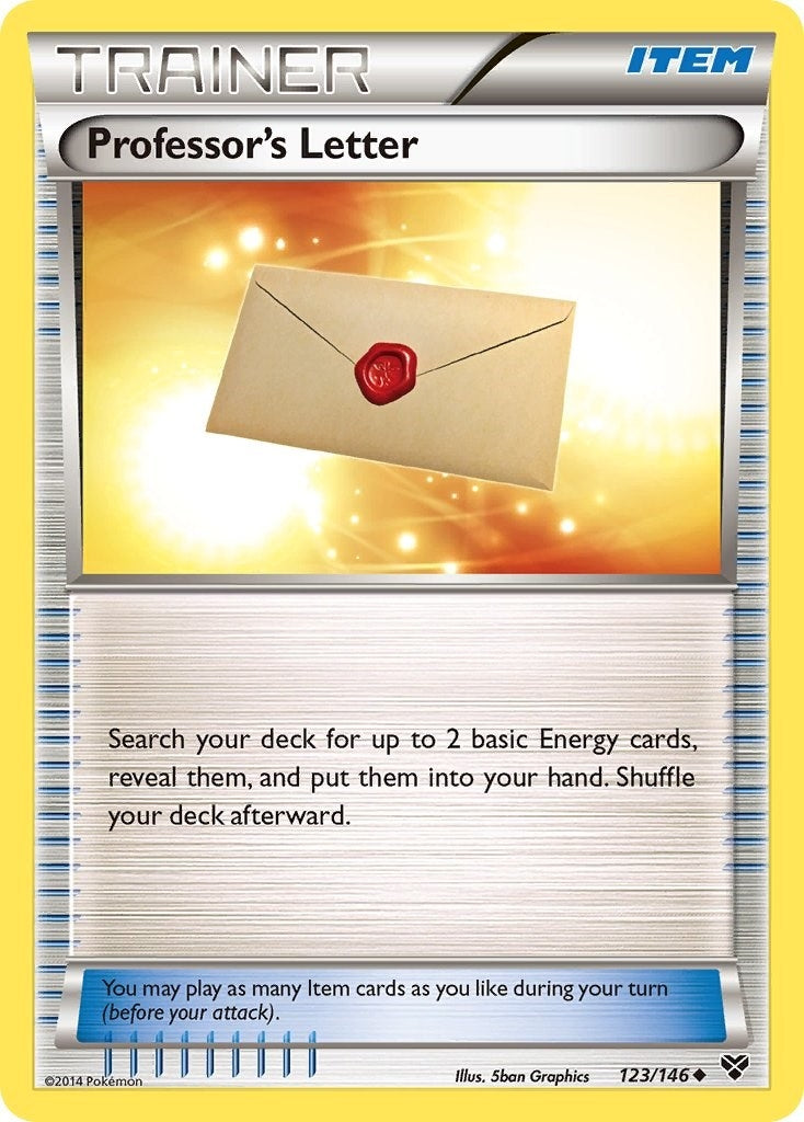 Image for Professor's Letter (123/146) [XY Base Set] - Pokemon