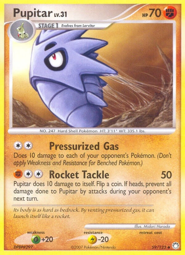 Image for Pupitar (59/123) [Mysterious Treasures] - Pokemon
