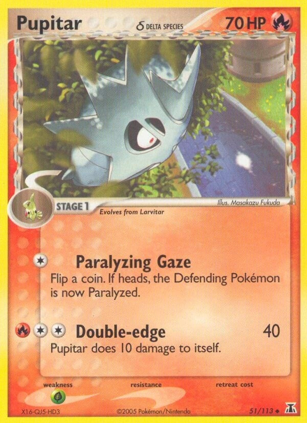 Image for Pupitar (Delta Species) (51/113) [Delta Species] - Pokemon