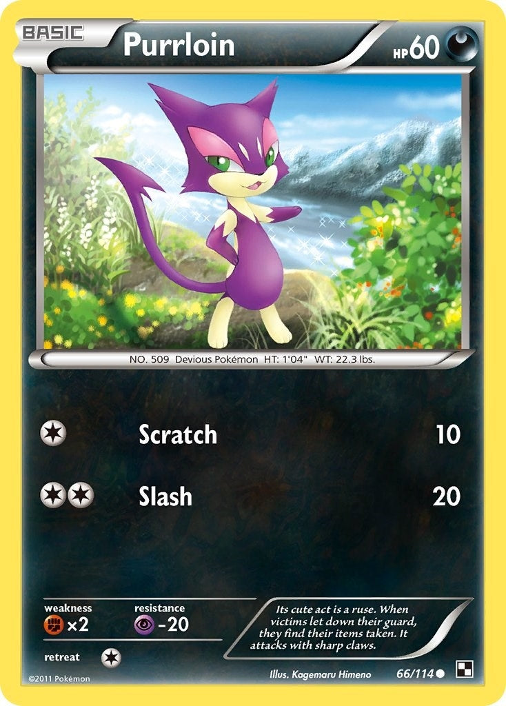 Image for Purrloin (66/114) [Black and White] - Pokemon
