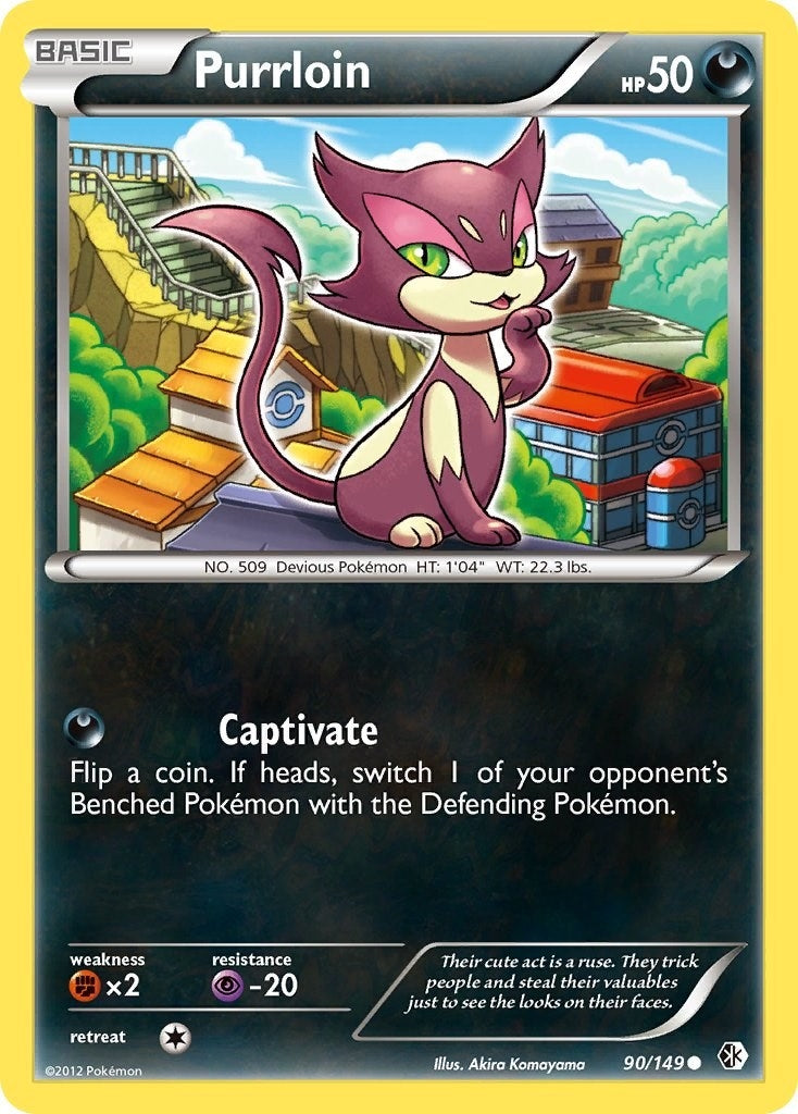 Image for Purrloin (90/149) [Boundaries Crossed] - Pokemon