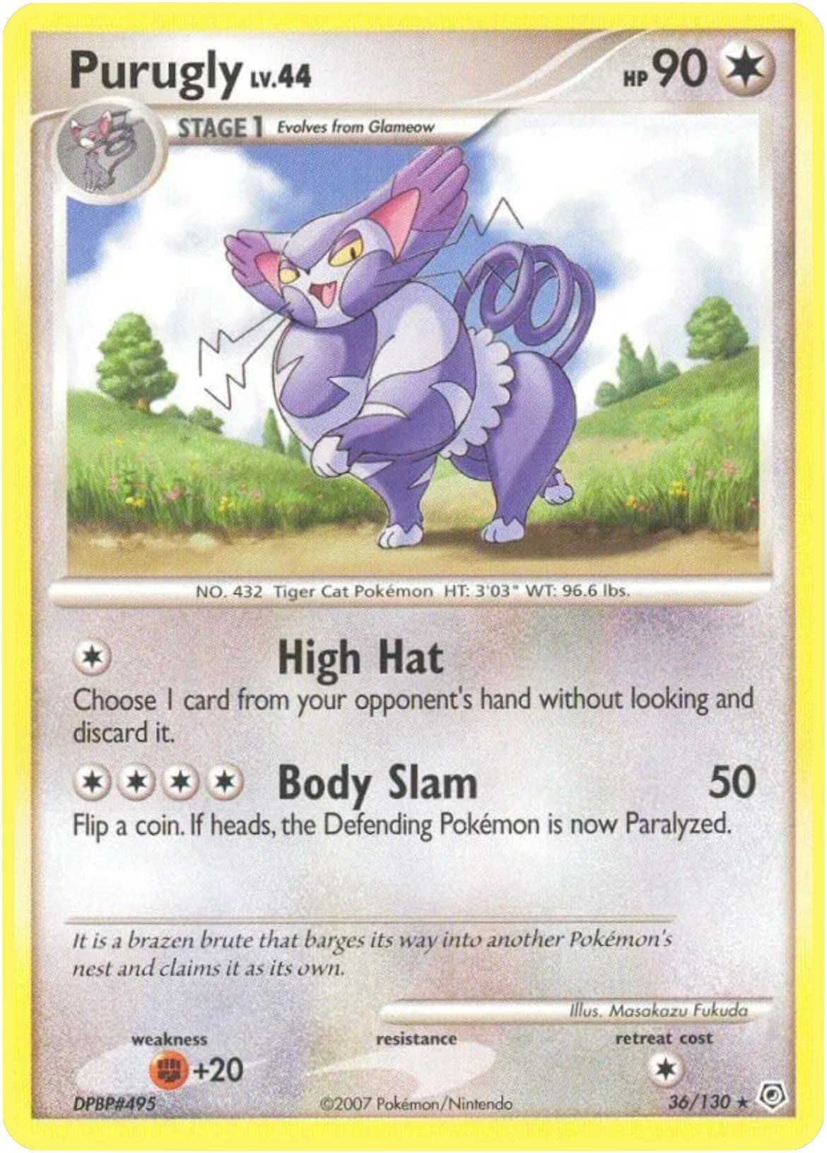 Image for Purugly (36/130) [Diamond and Pearl] - Pokemon