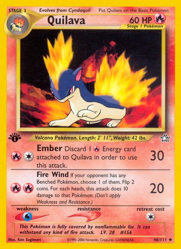 Image for Quilava (46) (046/111) [Neo Genesis] - Pokemon