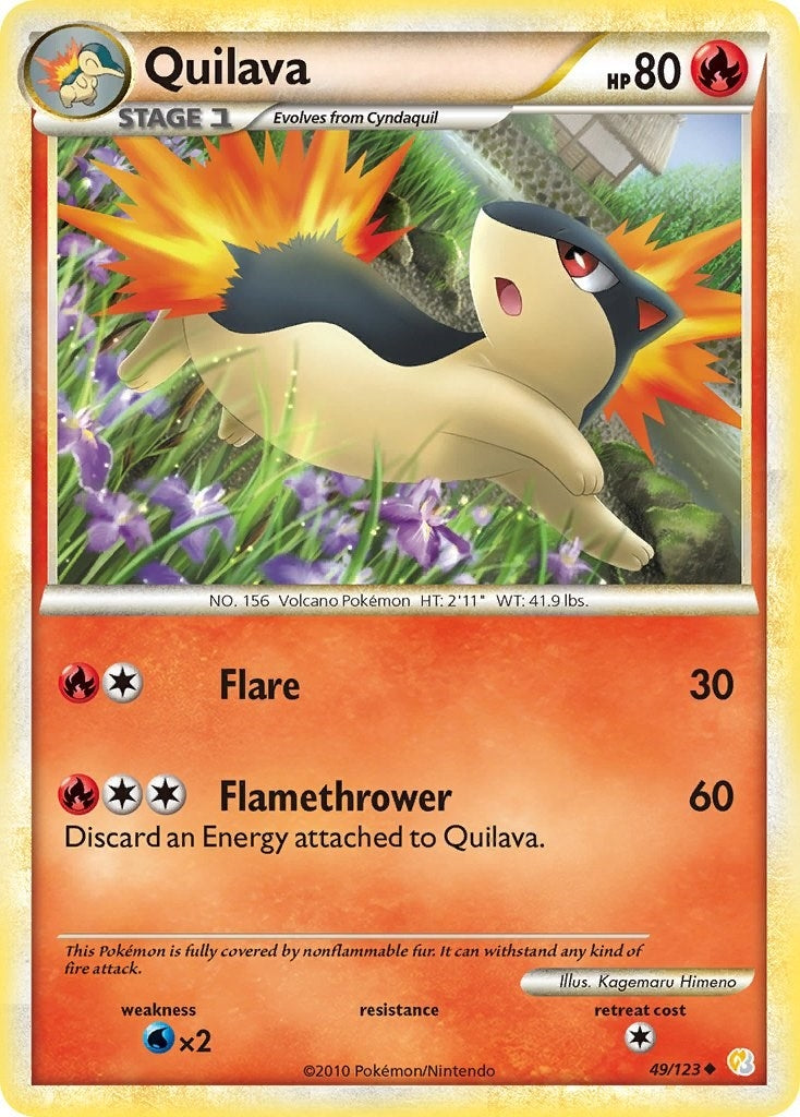 Image for Quilava (49/123) [HeartGold SoulSilver] - Pokemon