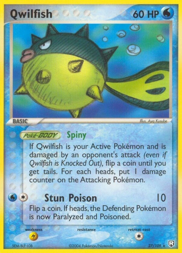 Image for Qwilfish (27/109) [Team Rocket Returns] - Pokemon