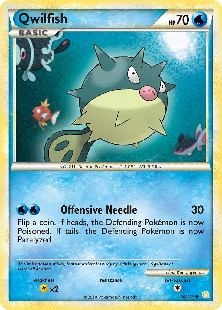 Image for Qwilfish (50/123) [HeartGold SoulSilver] - Pokemon