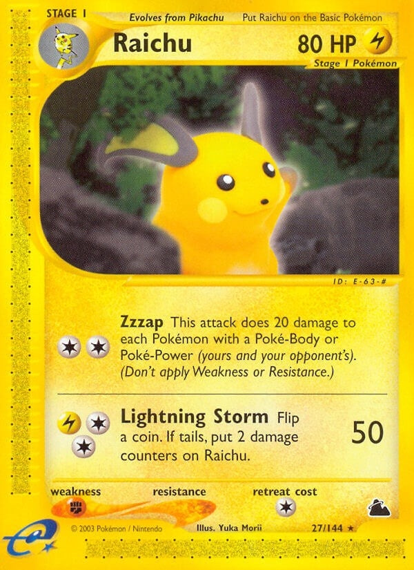 Image for Raichu (27) (027/144) [Skyridge] - Pokemon
