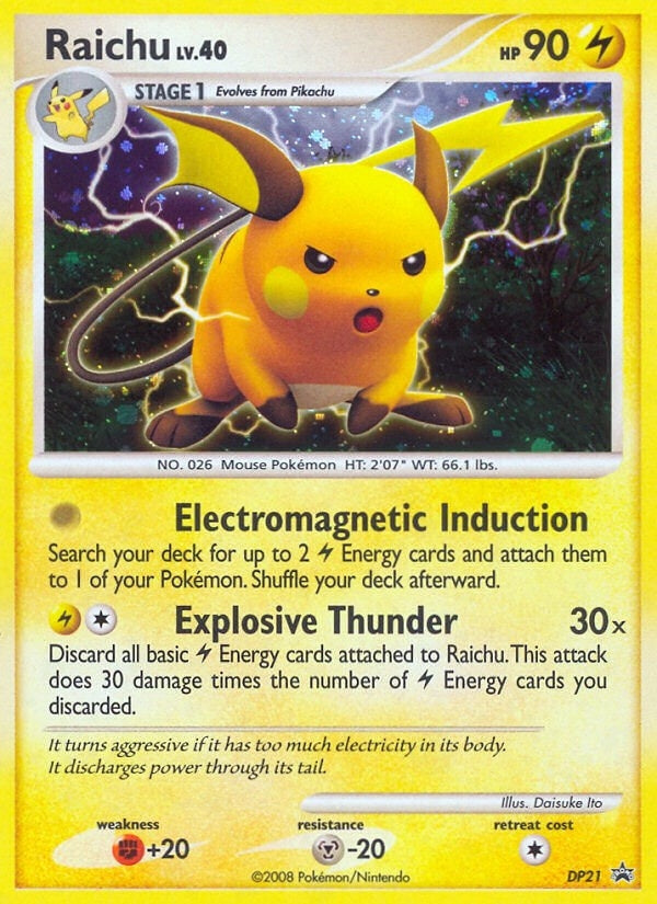 Image for Raichu - DP21 (DP21) [Diamond and Pearl Promos] - Pokemon